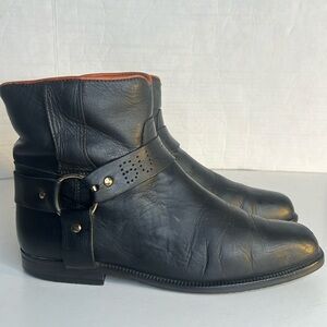 Buttero soft Italian black leather harness boot sz 38 1/2 US sz 8- 8.5